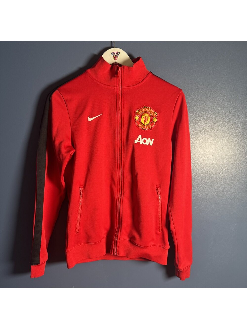 Nike Manchester United AON Track Jacket Red Black Size S